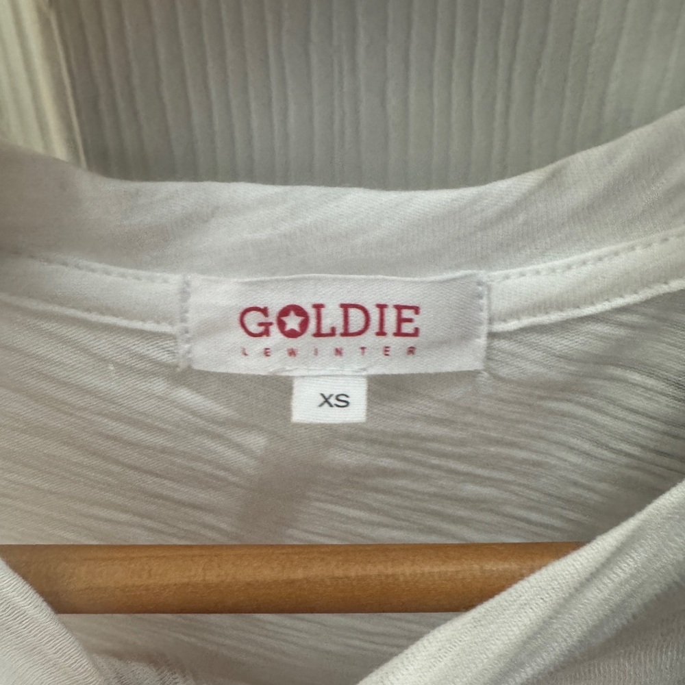 Goldie White Ruffle Sleeve Tee - Picture 3 of 3